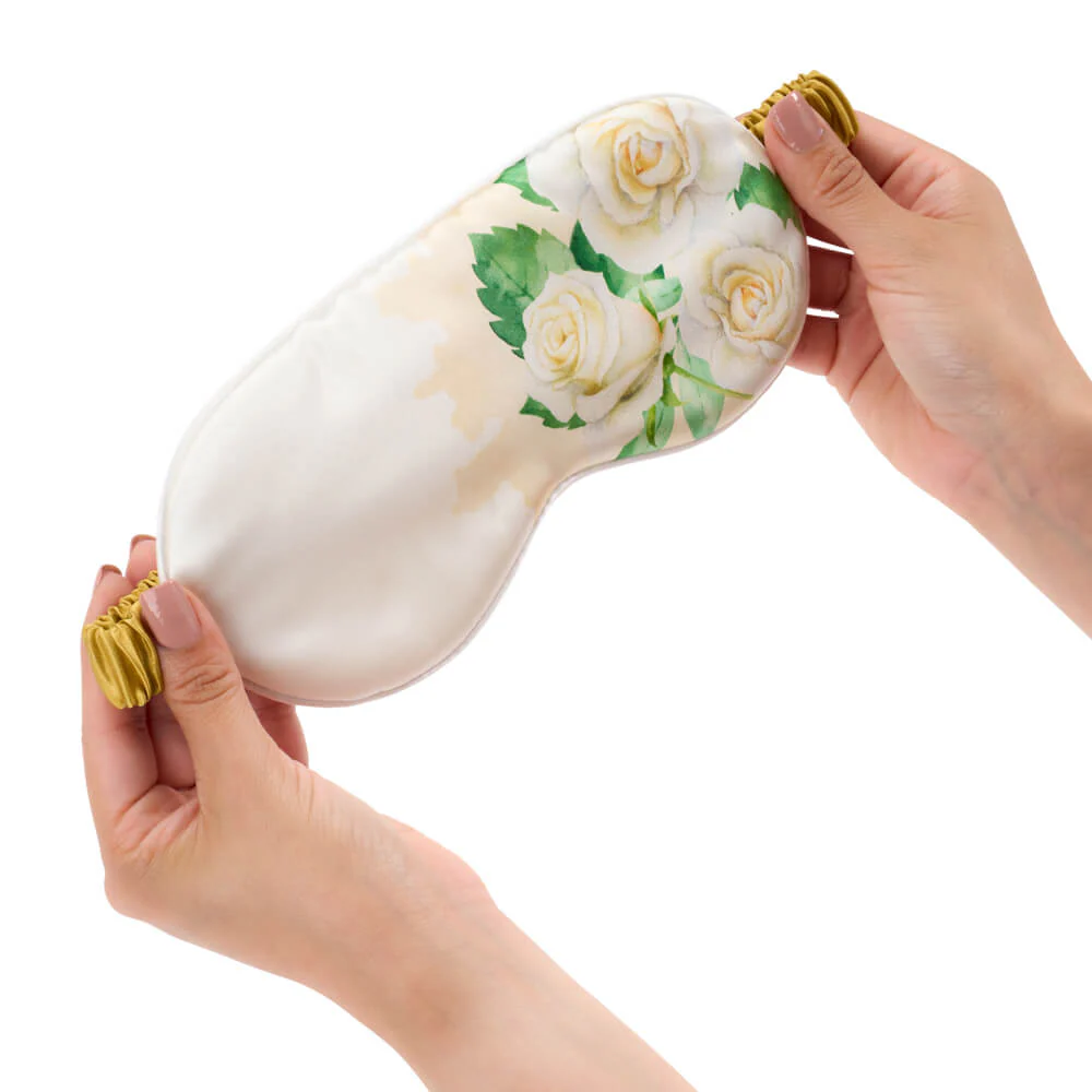 Sleep Mask - Zodiac Flower - Cancer White Rose - Image 7