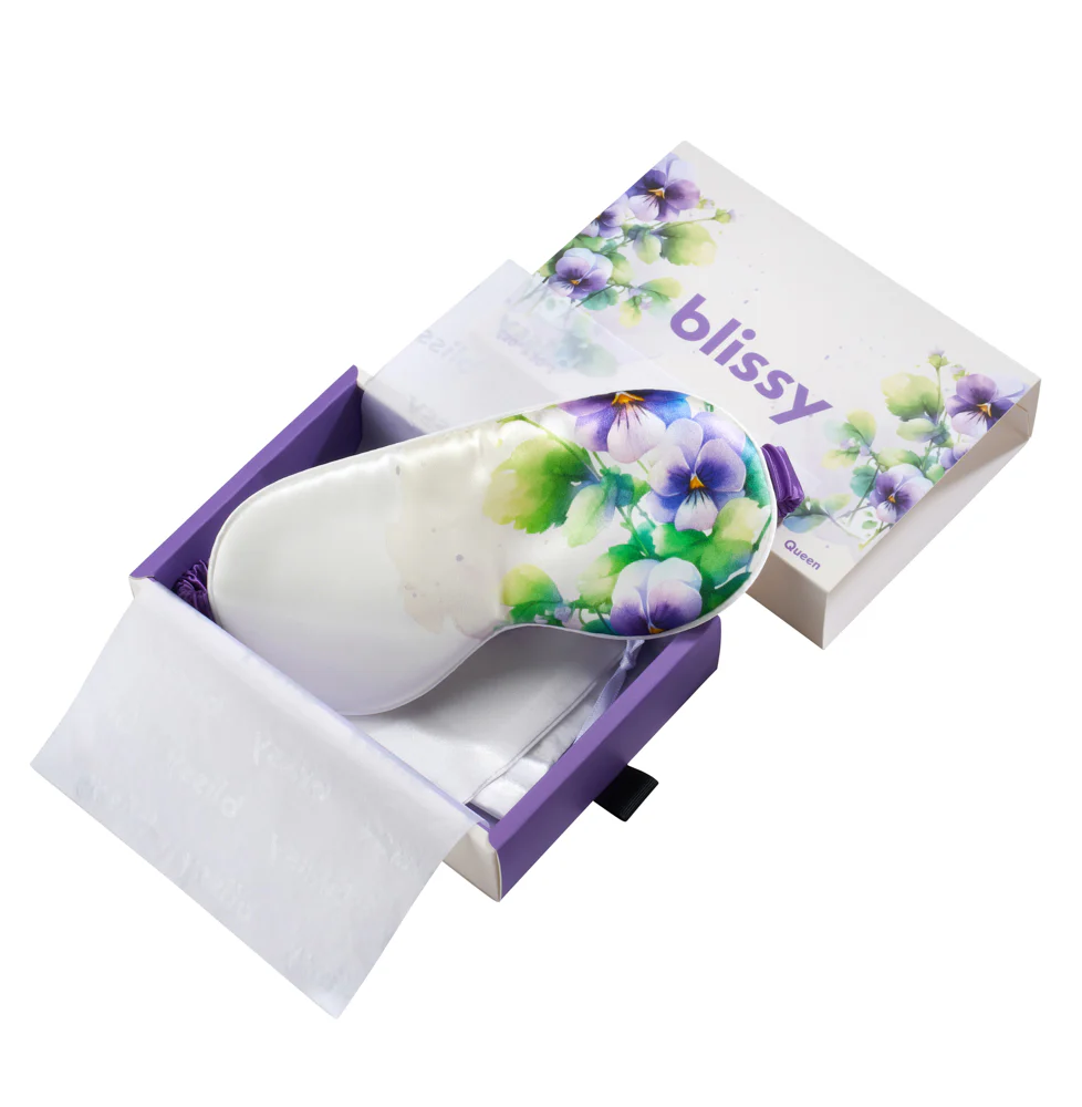 Sleep Mask - Zodiac Flower - Capricorn Pansy - Image 2