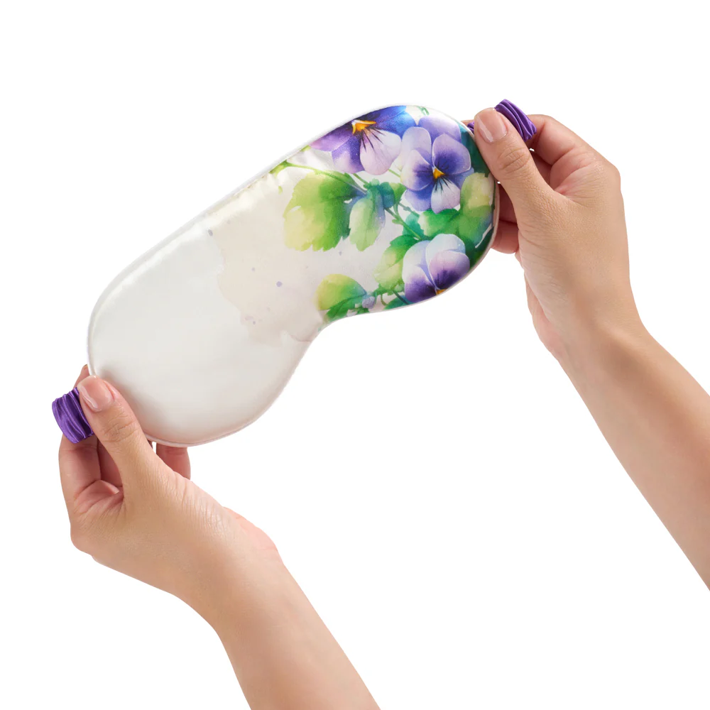 Sleep Mask - Zodiac Flower - Capricorn Pansy - Image 5