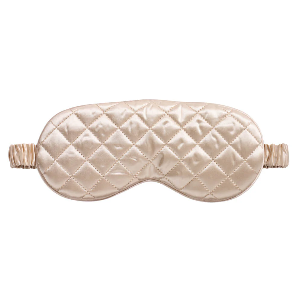 Sleep Mask - Champagne - Diamond Quilted - Image 5