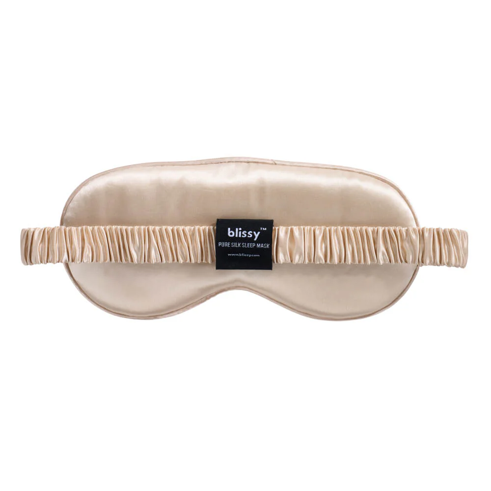 Sleep Mask - Champagne - Diamond Quilted - Image 6