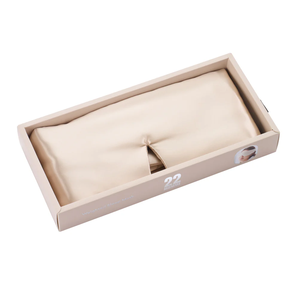 Sleep Mask - Champagne - Weighted - Image 4