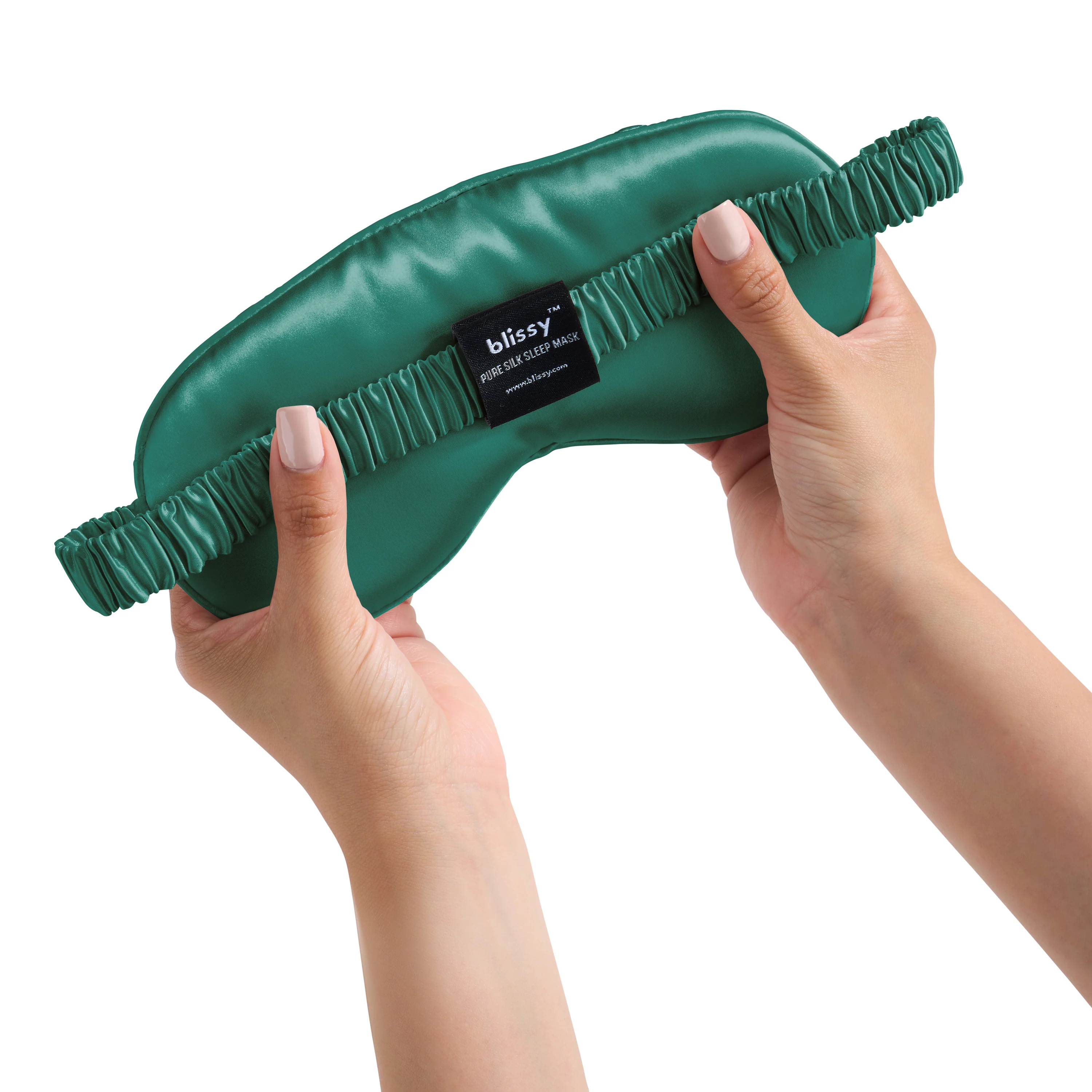 Sleep Mask - Emerald - Diamond Quilted - Image 10