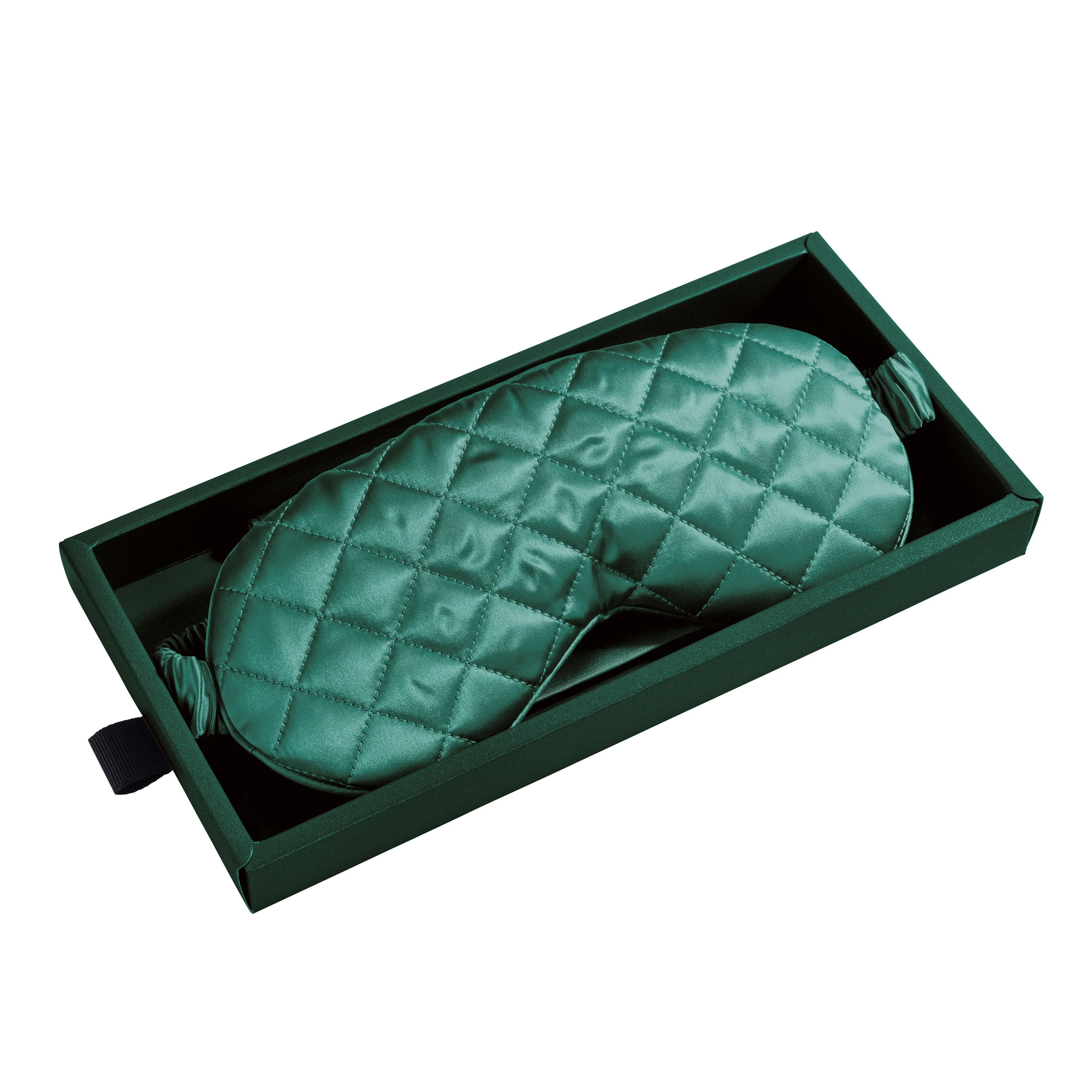 Sleep Mask - Emerald - Diamond Quilted - Image 5