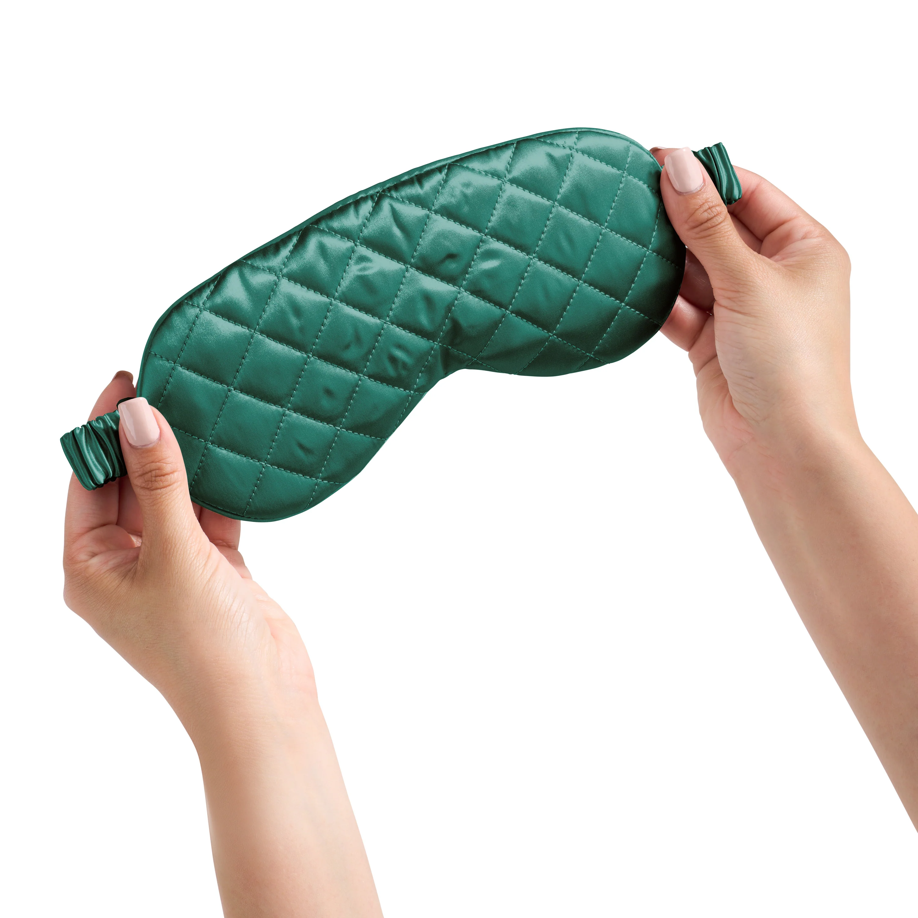 Sleep Mask - Emerald - Diamond Quilted - Image 7
