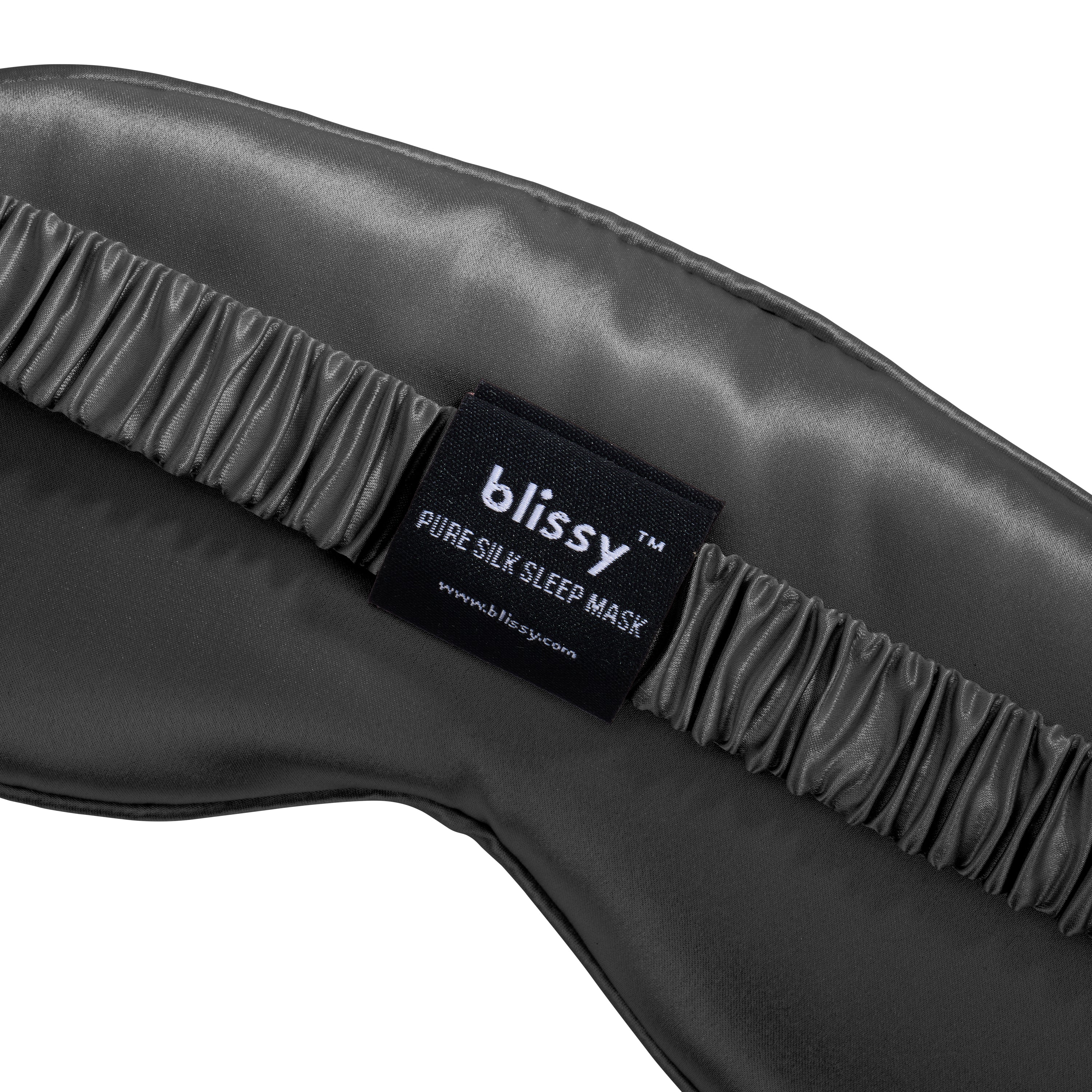 Sleep Mask - Grey - Diamond Quilted - Image 10