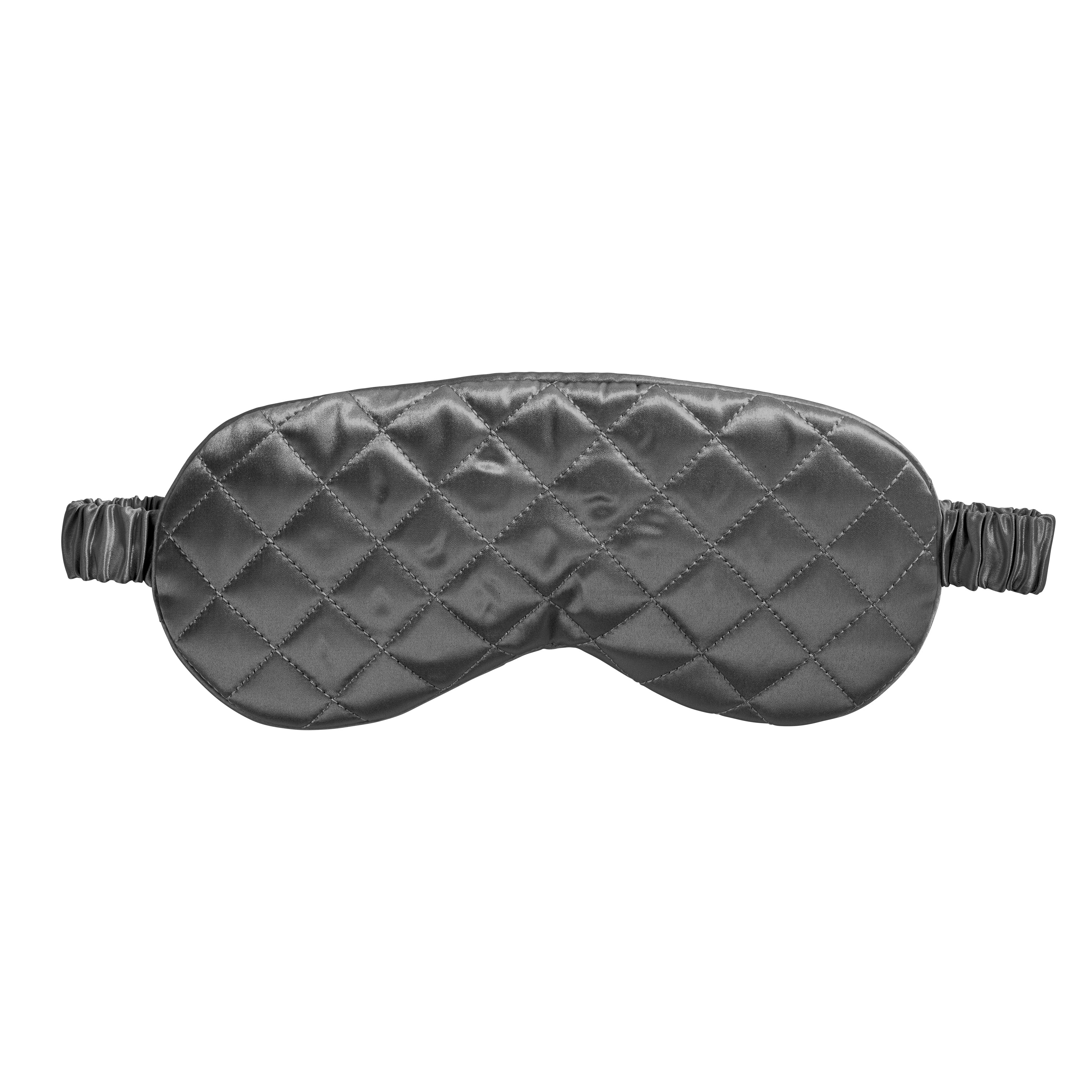 Sleep Mask - Grey - Diamond Quilted - Image 6