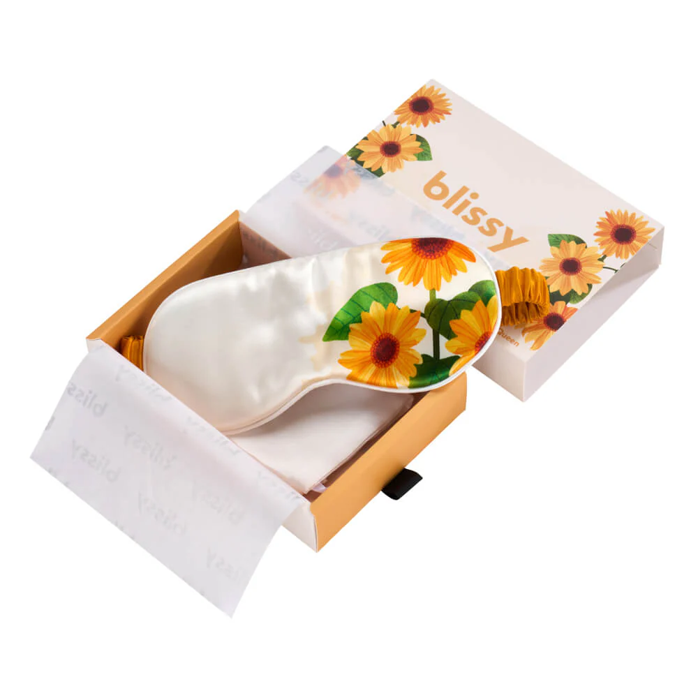 Sleep Mask - Zodiac Flower - Leo Sunflower - Image 3