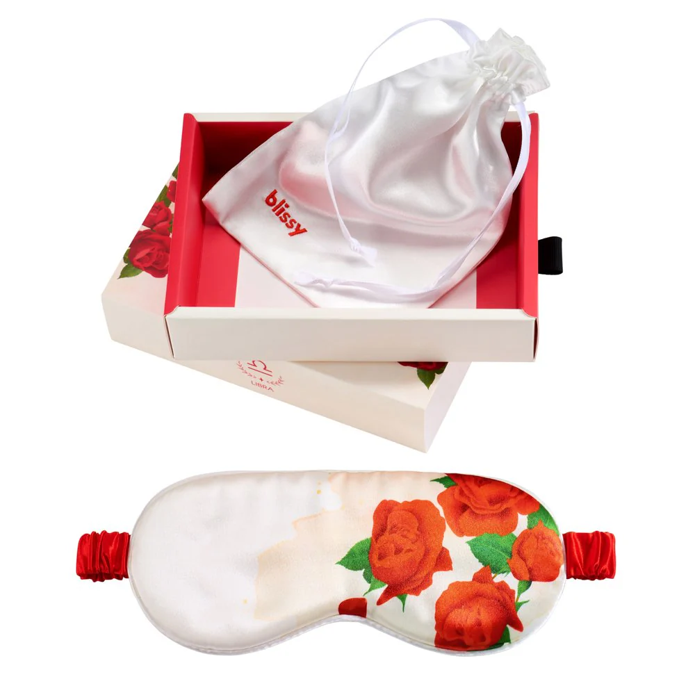 Sleep Mask - Zodiac Flower - Libra Rose - Image 4