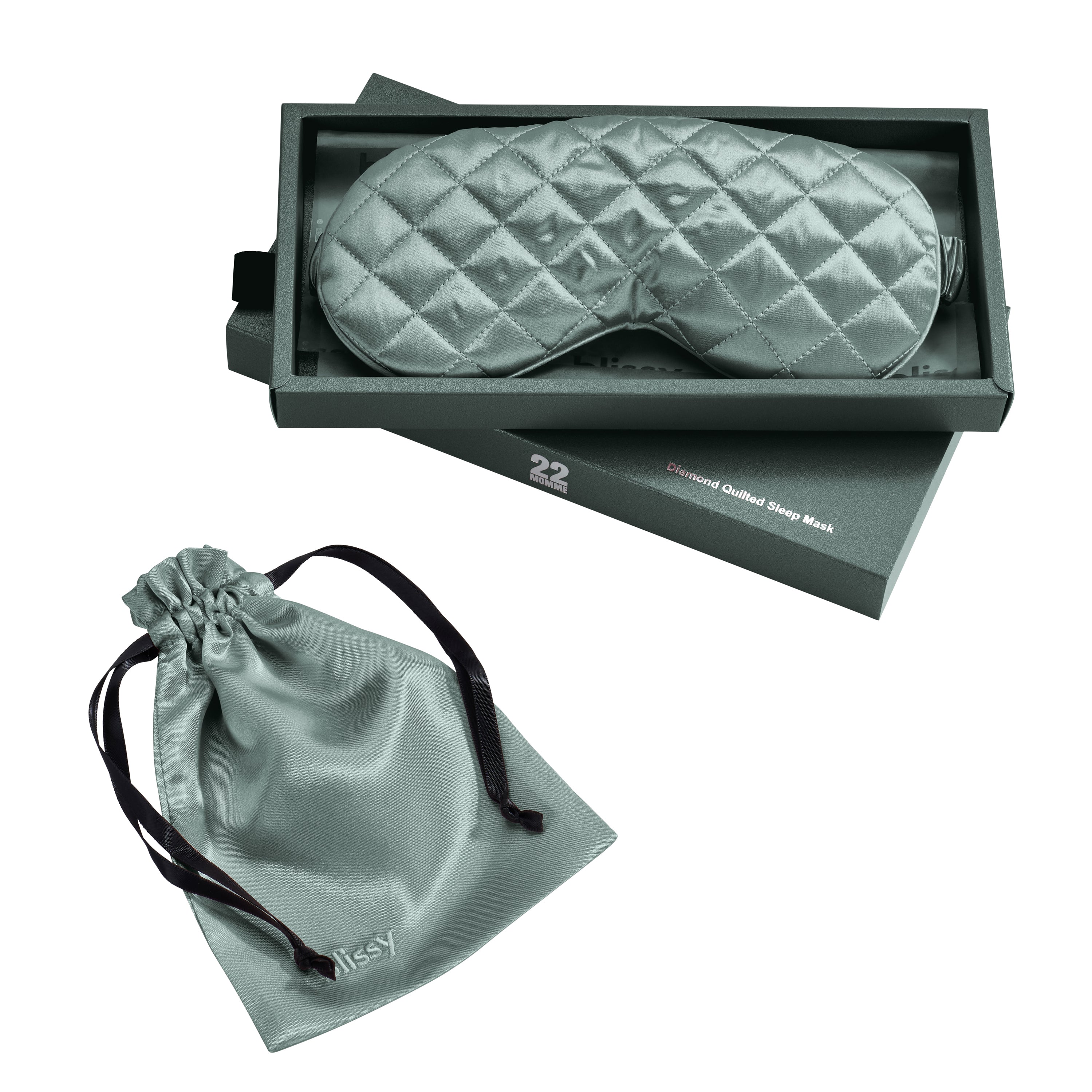 Sleep Mask - Matcha - Diamond Quilted - Image 10