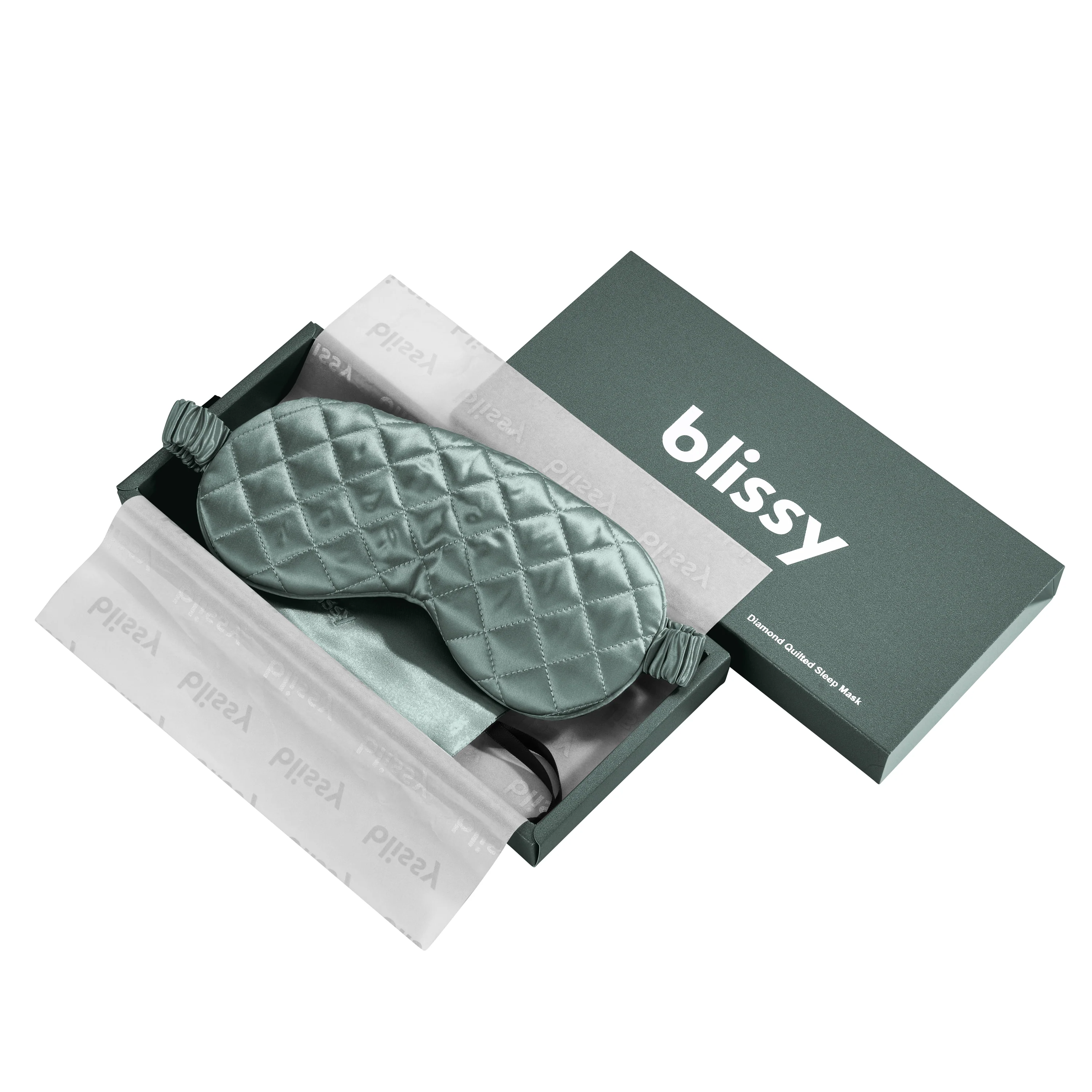 Sleep Mask - Matcha - Diamond Quilted - Image 2