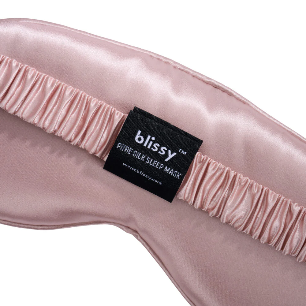 Sleep Mask - Pink - Diamond Quilted - Image 3