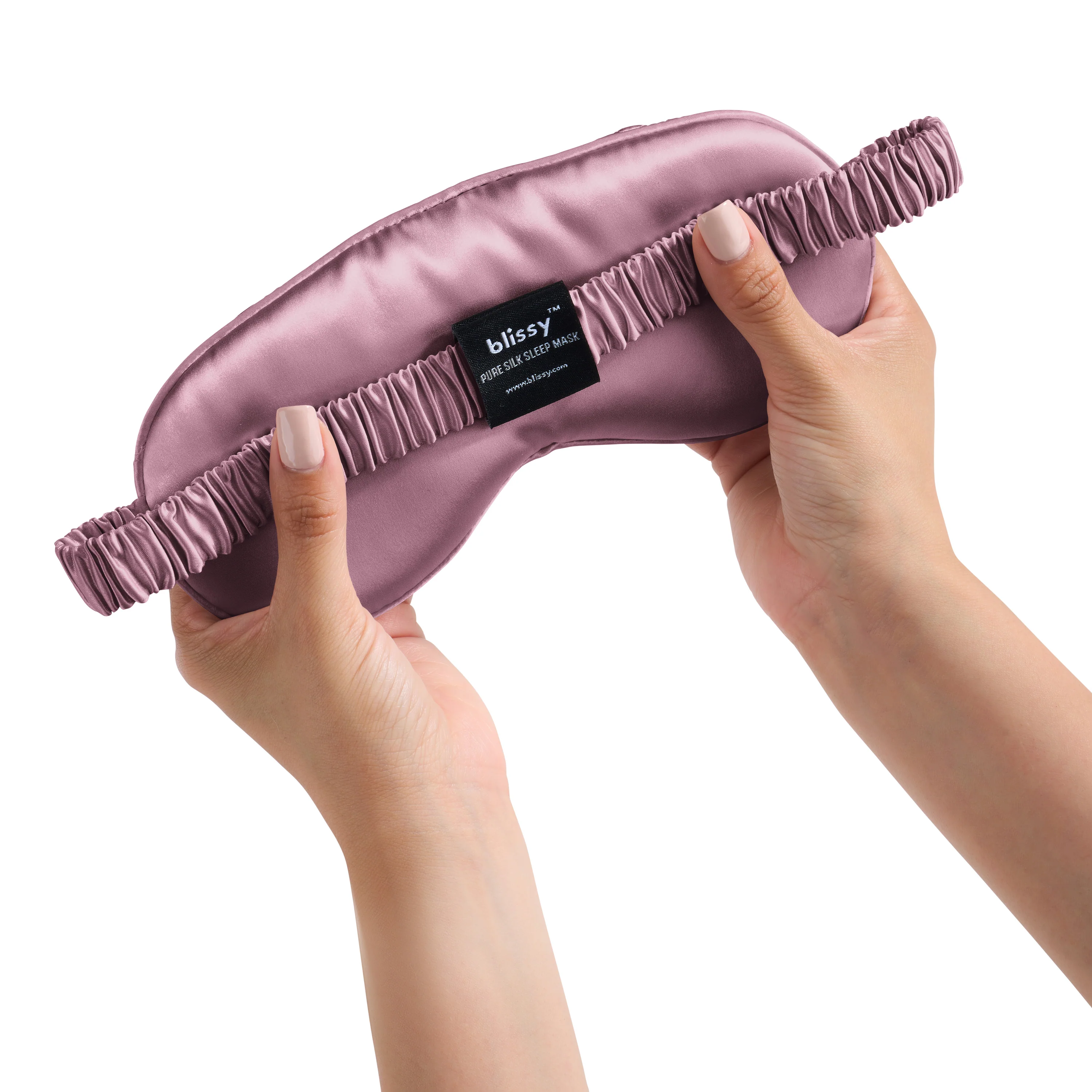Sleep Mask - Plum - Diamond Quilted - Image 10