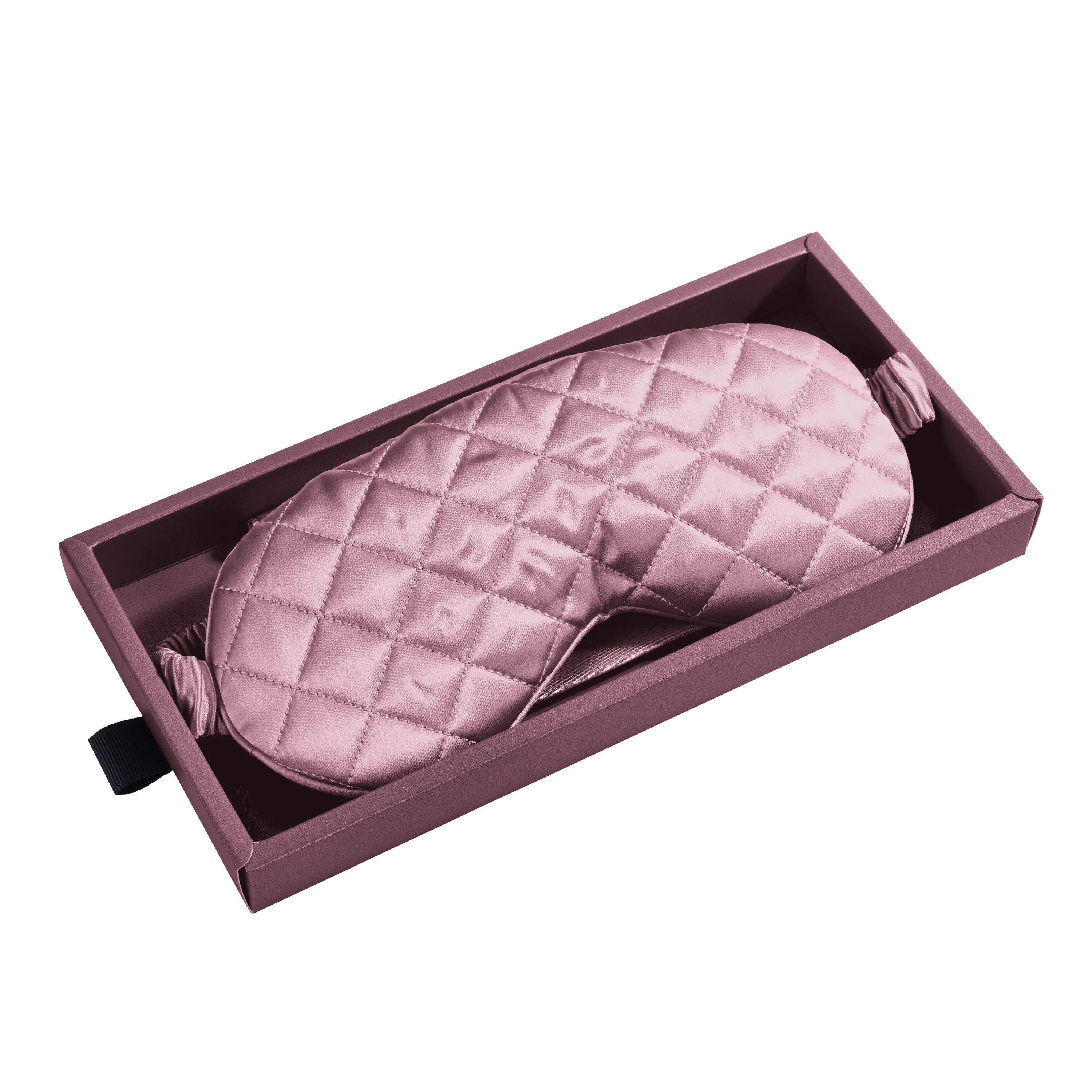 Sleep Mask - Plum - Diamond Quilted - Image 5
