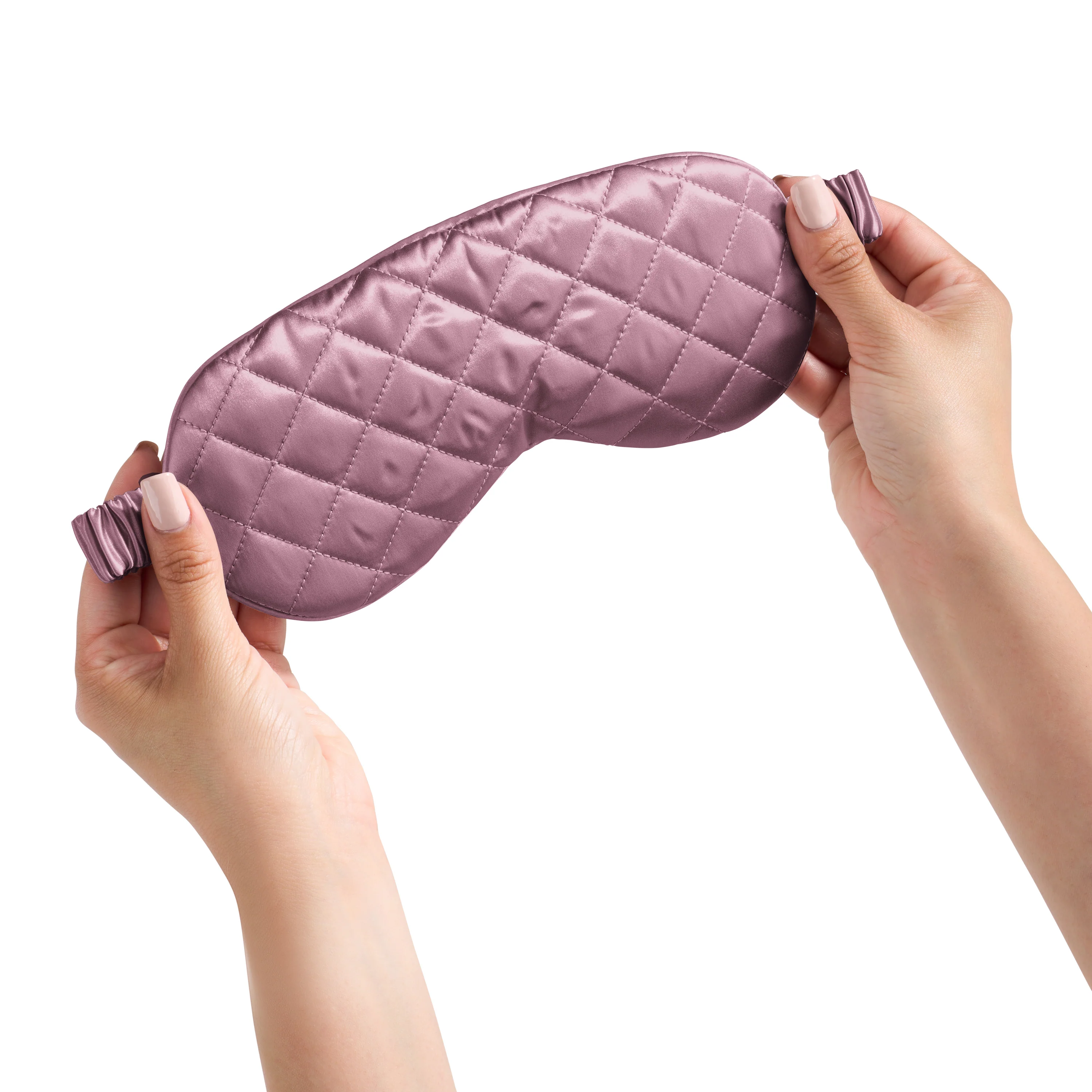 Sleep Mask - Plum - Diamond Quilted - Image 7