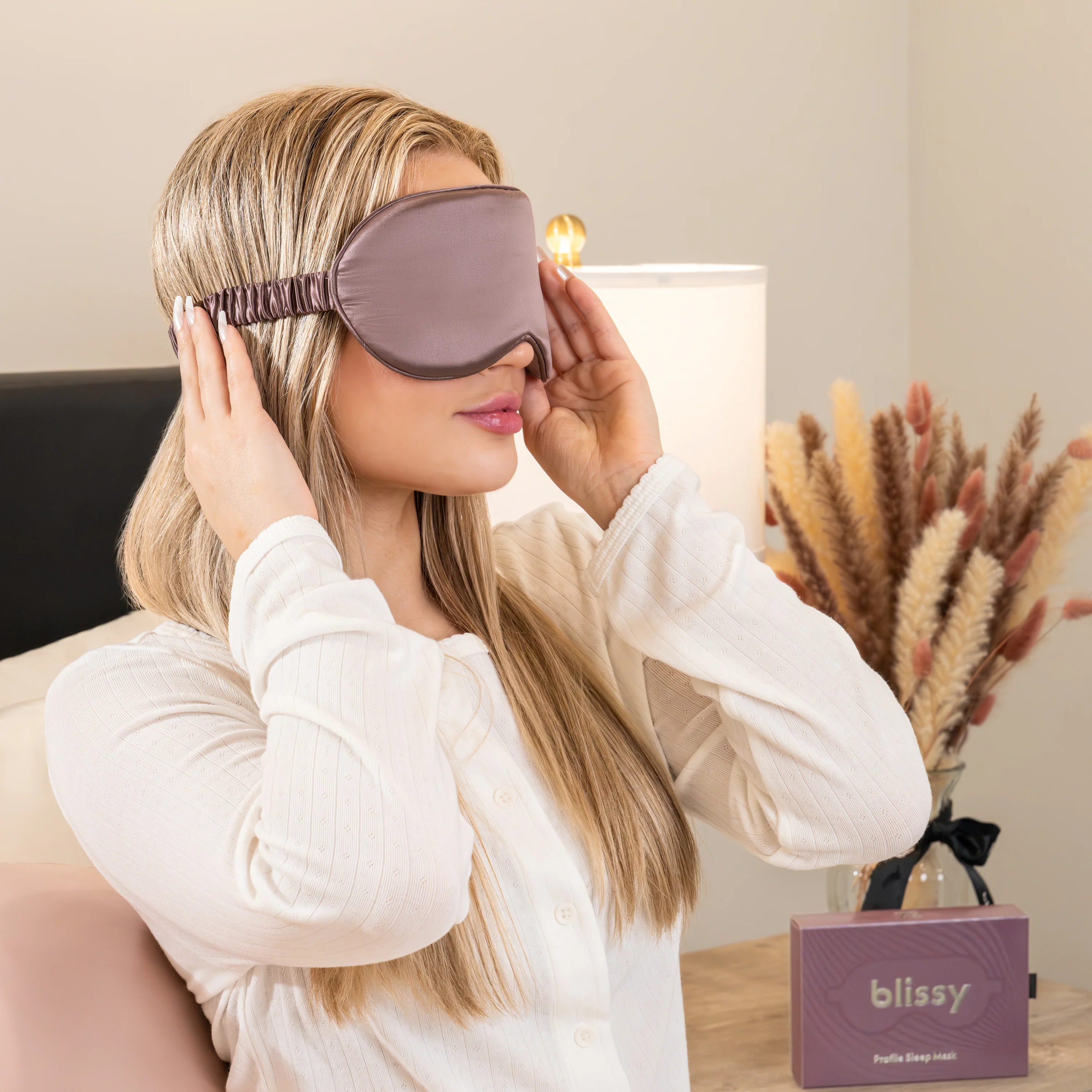 Sleep Mask - Plum - Profile - Image 7