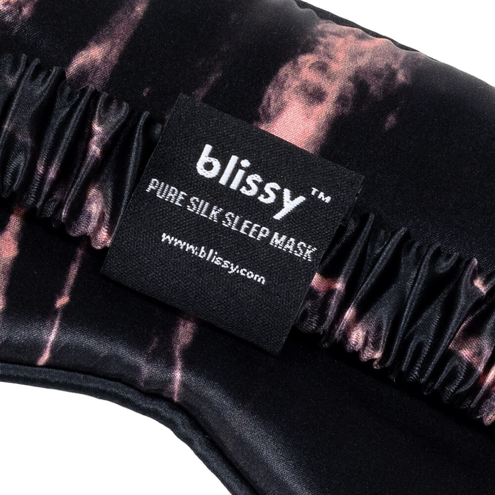 Sleep Mask - Rose Black Marble - Image 3