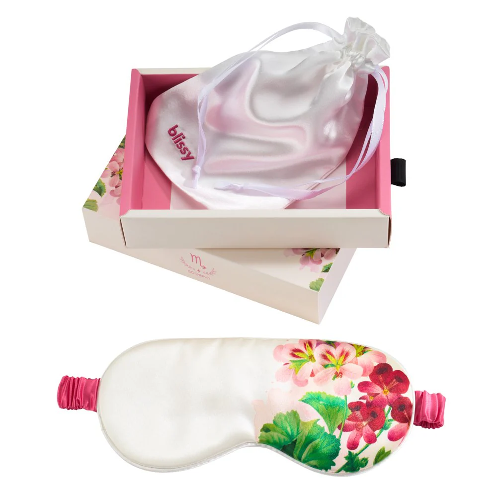 Sleep Mask - Zodiac Flower - Scorpio Geranium - Image 4