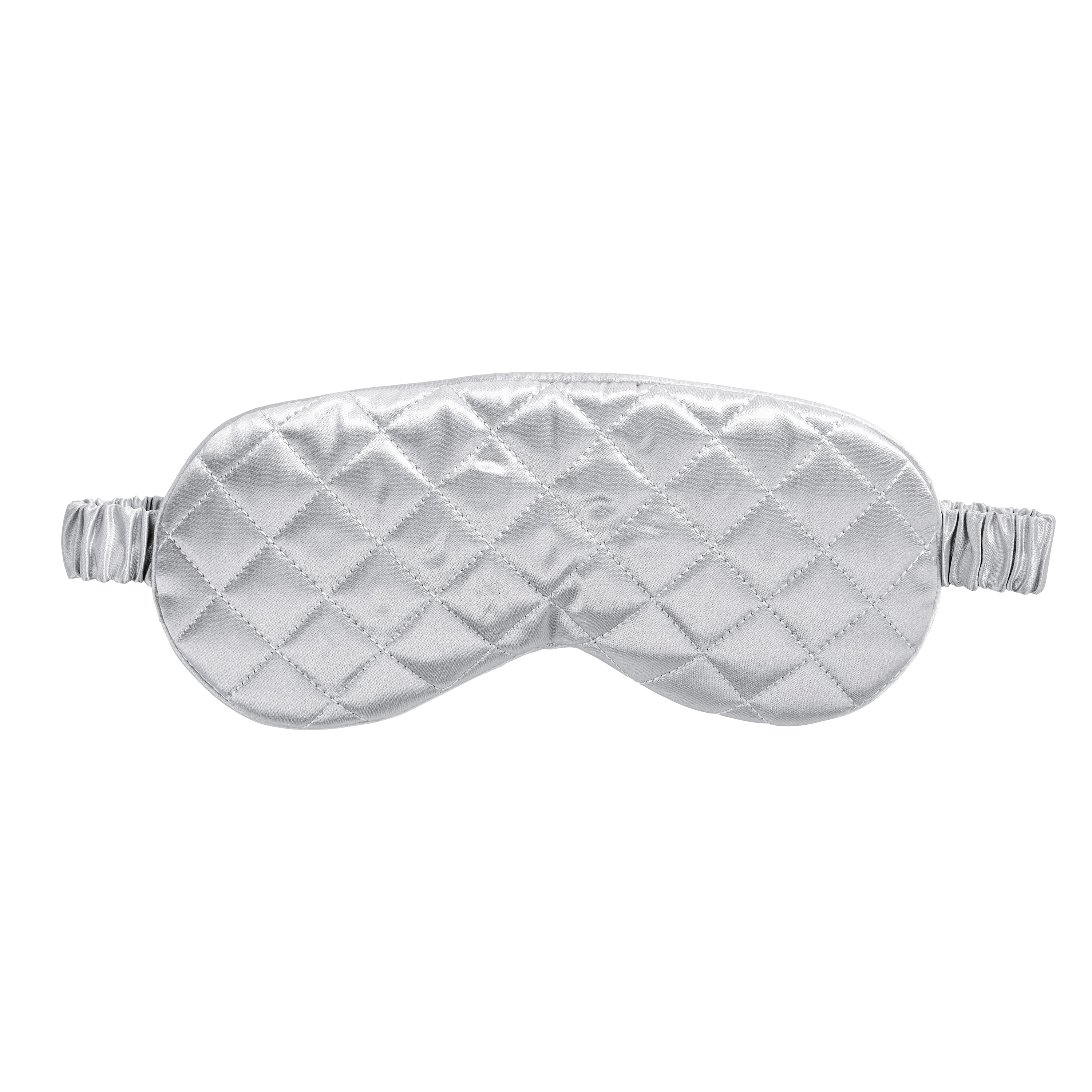 Sleep Mask - Silver - Diamond Quilted - Image 7